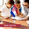 G128 Croatia Croatian Deluxe Desk Flag Set | 8.5x5.5 In | Printed 300D Polyester, with Silver Dome and Base, 15" Metal Pole, Decorations For Office, Home and Festival Events Celebration